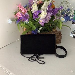 NWT Special Occasion Black Velvet Shoulder Bag/Clutch